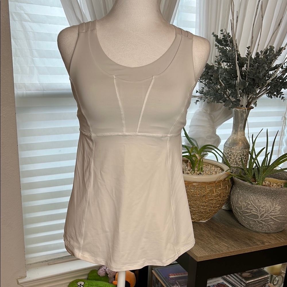 Lululemon Athletica White Strappy Tank Top